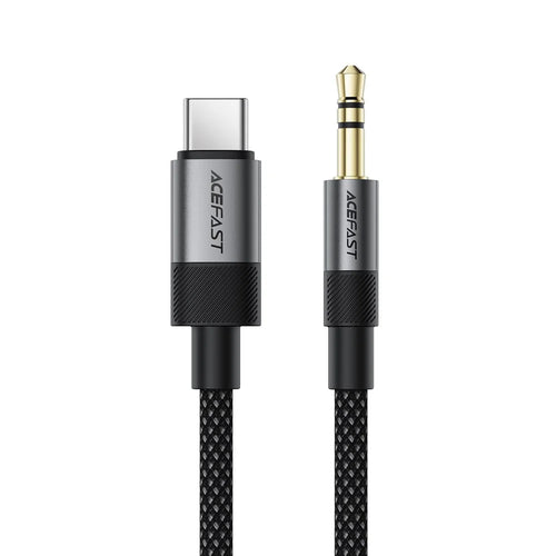 ACEFAST J11 USB-C to 3.5mm Audio Adapter Cable High Fidelity Transmission Audio Converter - Black - 1