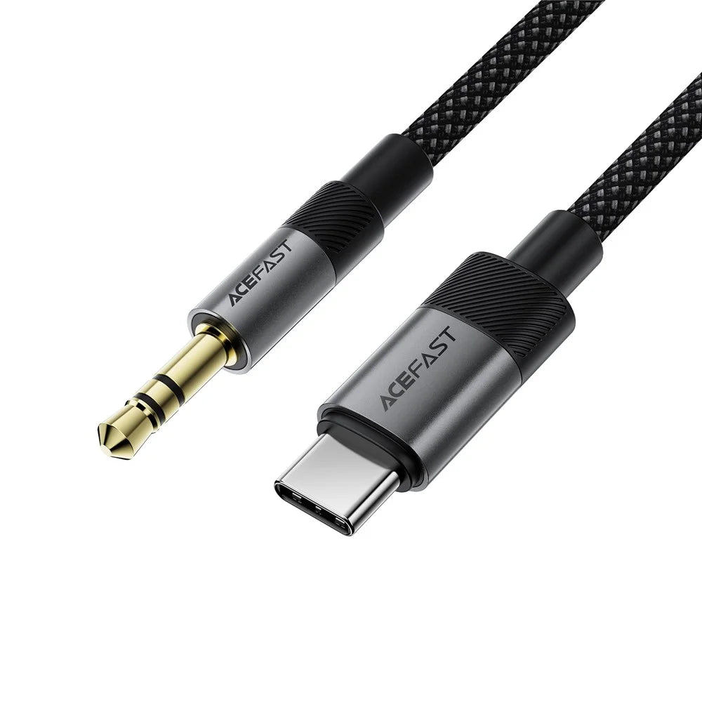 ACEFAST J11 USB-C to 3.5mm Audio Adapter Cable High Fidelity Transmission Audio Converter - Black - 2