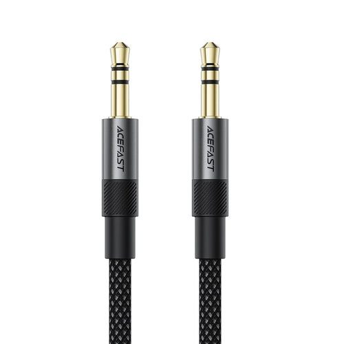 ACEFAST J10 3.5mm to 3.5mm AUX Audio Adapter Cable High Fidelity Transmission Audio Converter - Black - 1