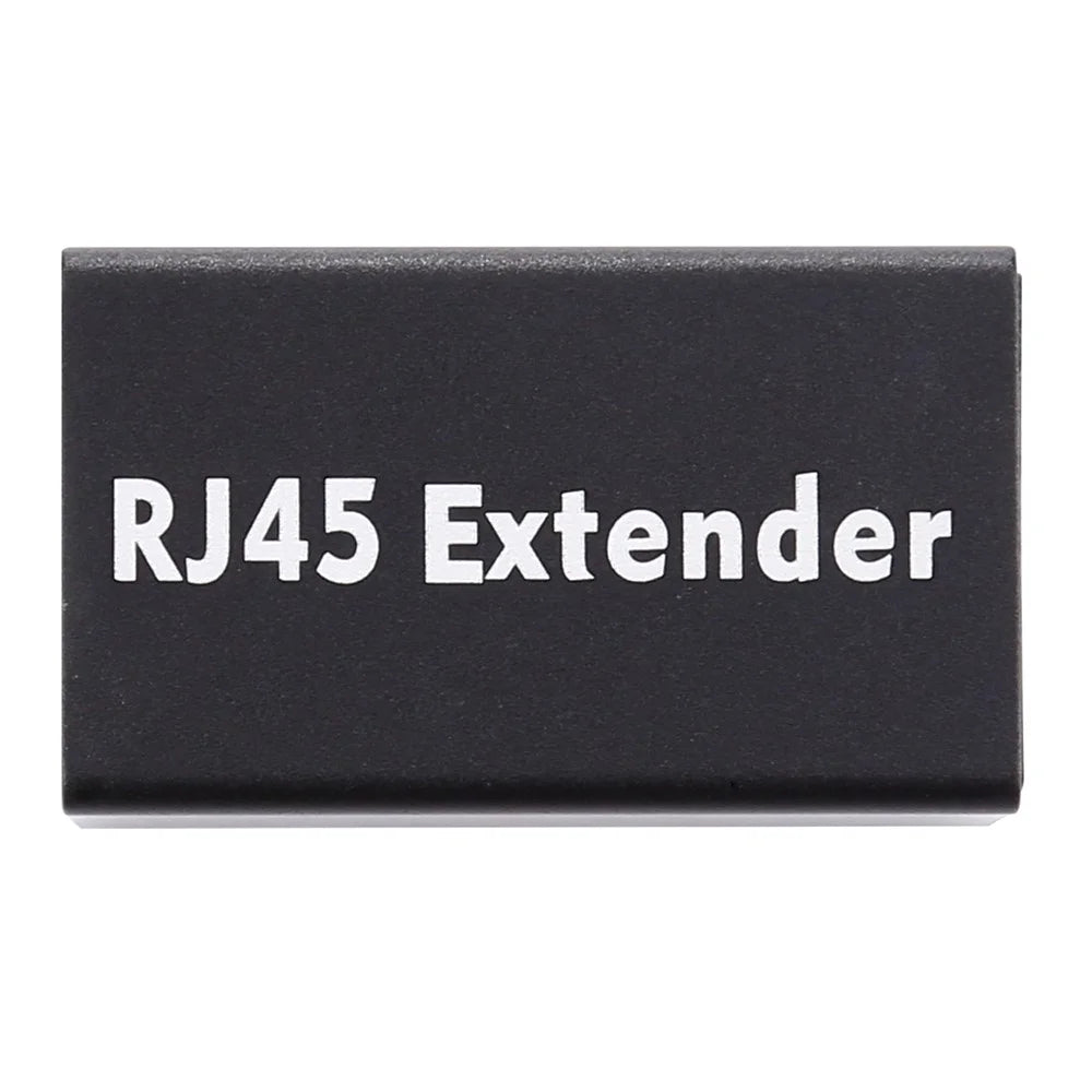 RJ45 Female to Female Connector Inline LAN Plug Ethernet Cable Extender Adapter Black - 3