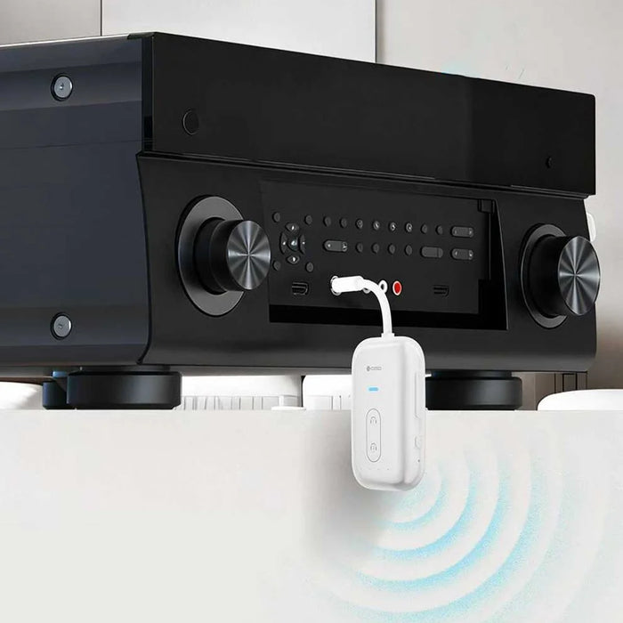 COTECI MS-046 2 in 1 Wireless Audio Receiver / Transmitter 3.5mm Audio Adapter Support Dual Headphone Connection - White - 4
