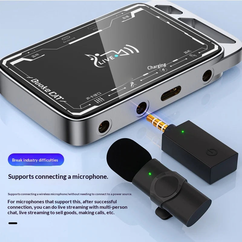 MH322PRO Live Streaming Sound Card Audio Interface, Microphone Converter for Mobile Phones, Podcast Recording, TikTok Live, Voice Chat - 4
