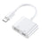 COTECI 33011 iP (5-14) USB OTG Adapter 2-in-1 Male to USB Female Adapter Charger Cable for iPhone iPad Camera U Disk - 1