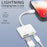 COTECI 33011 iP (5-14) USB OTG Adapter 2-in-1 Male to USB Female Adapter Charger Cable for iPhone iPad Camera U Disk - 2