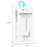 COTECI 33011 iP (5-14) USB OTG Adapter 2-in-1 Male to USB Female Adapter Charger Cable for iPhone iPad Camera U Disk - 6