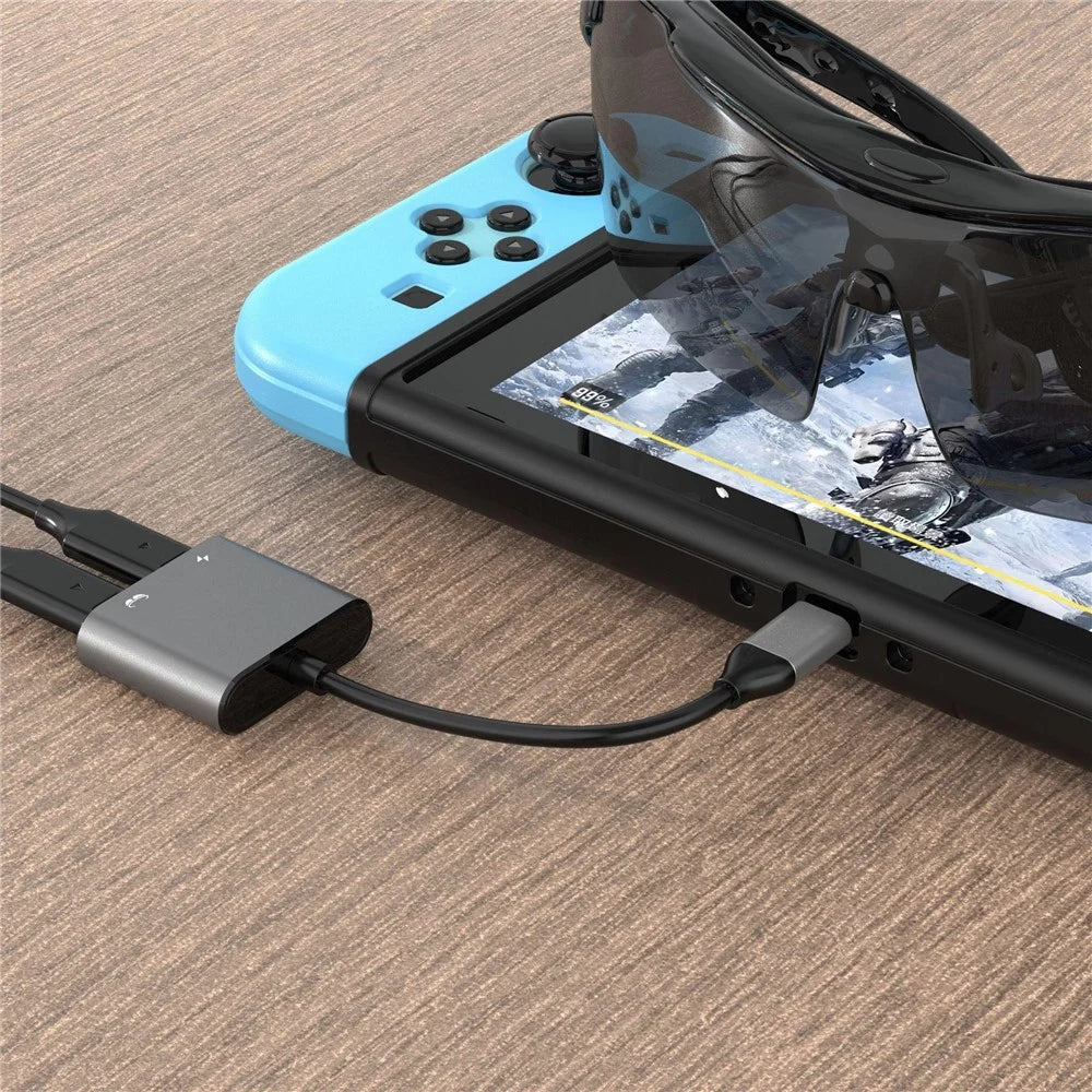 UH02 USB-C to Dual USB-C Adapter 8K / 60Hz PD 100W Fast Charging Hub for AR Glasses / Game Console / Laptop - 7