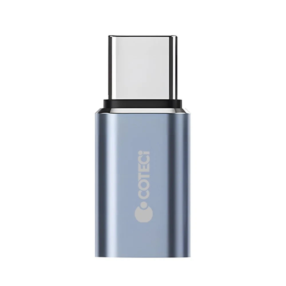 COTECI OT-039 Type-C Male to iP Female Converter 60W Fast Charging Data Transfer OTG Adapter - Grey - 1