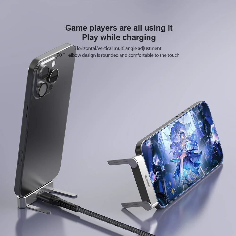 DOONJIEY DJMS01 USB4 Type-C L-Shape Stand Adapter 8K / 60Hz 40Gbps 240W Fast Charging Extender for Phone Tablet Laptop - 6