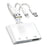 103TPro 3 in 1 Type-C / iP / USB-A Adapter SD TF Card Reader for iPhone iPad MacBook Samsung - White - 1