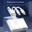 103TPro 3 in 1 Type-C / iP / USB-A Adapter SD TF Card Reader for iPhone iPad MacBook Samsung - White - 3