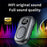 Bluetooth-Compatible 5.4 Audio Receiver 3.5mm Clip-on Wireless Adapter with OLED Display - Black - 3