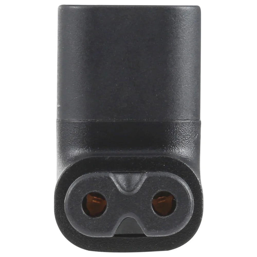 C7 to C8 Right Angle AC Power Socket Adapter - 3