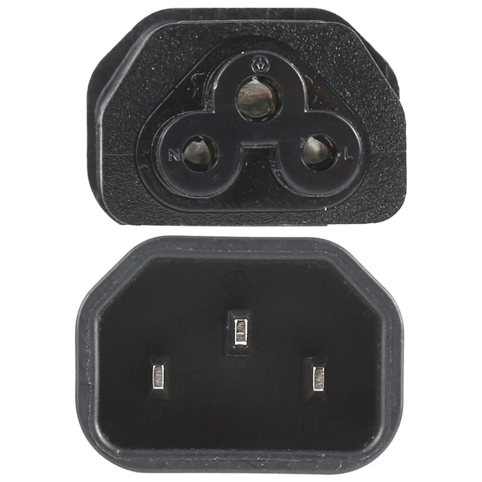 C5 to C14 AC Power Plug Adapter Converter Socket - 3