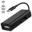 3-in-1 USB 3.1 Type-C to Compatible with MagSafe 1 / 2 Converter Magnetic Adapter for MacBook Pro Notebook Smartphone - Black - 1
