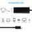 3-in-1 USB 3.1 Type-C to Compatible with MagSafe 1 / 2 Converter Magnetic Adapter for MacBook Pro Notebook Smartphone - Black - 5