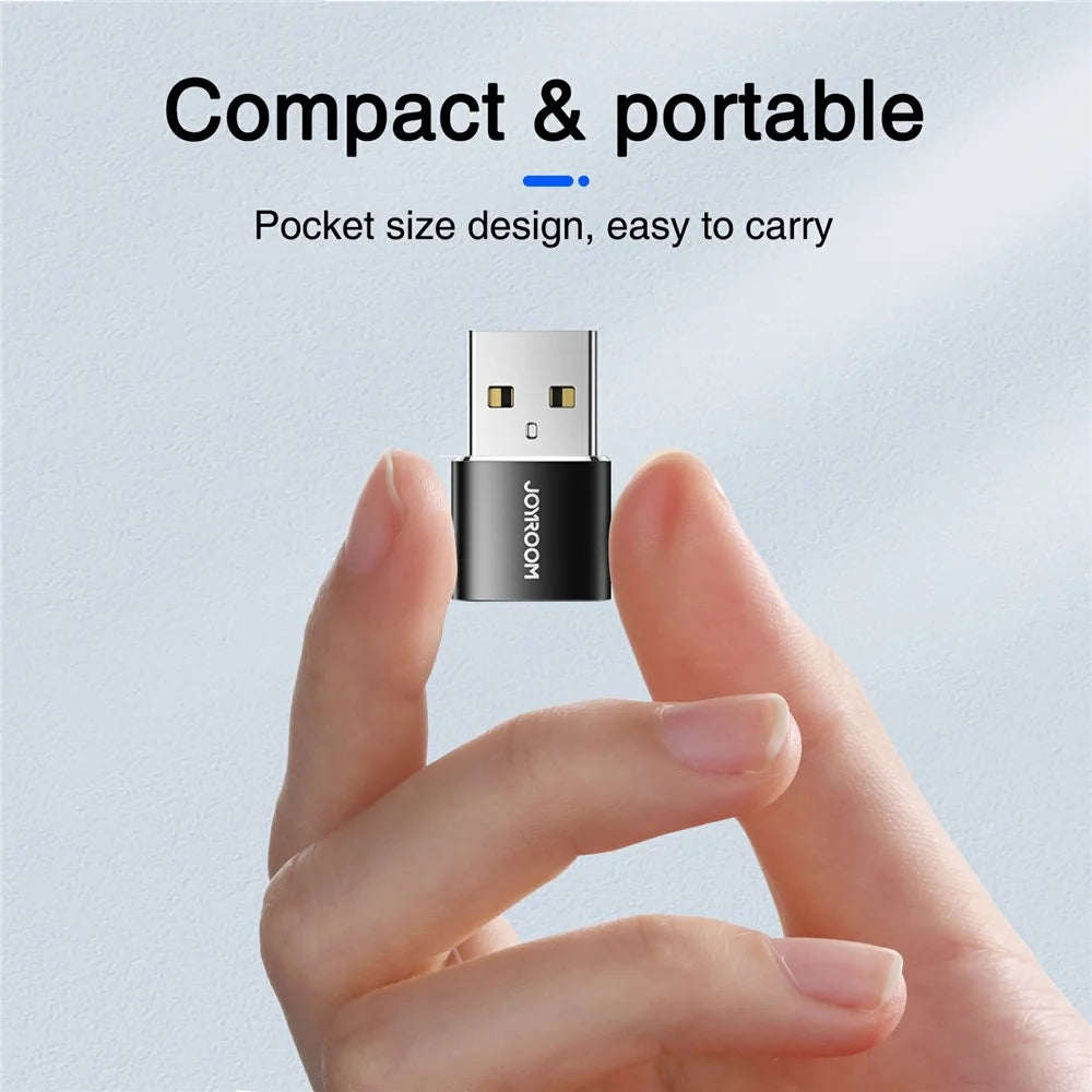 2pcs JOYROOM S-H152 USB to Type C OTG Adapter USB Male to USB-C Female Converter for Laptop Mobile Phone - 6