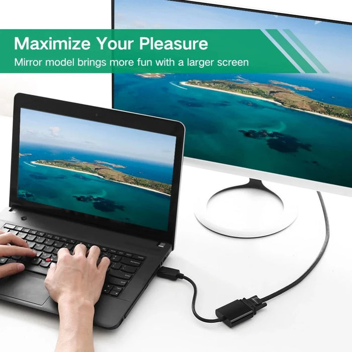 UGREEN 20415 1080P DisplayPort Male to VGA Female Audio Video Adapter Converter - 5