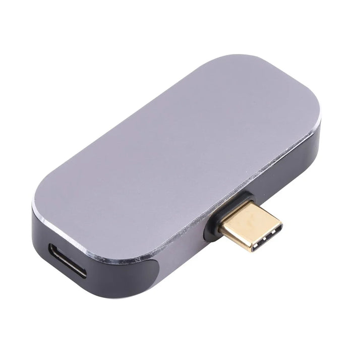 3-in-1 Type-C Male to Dual Type-C Ports+Mini DP Female Adapter Converter - 3