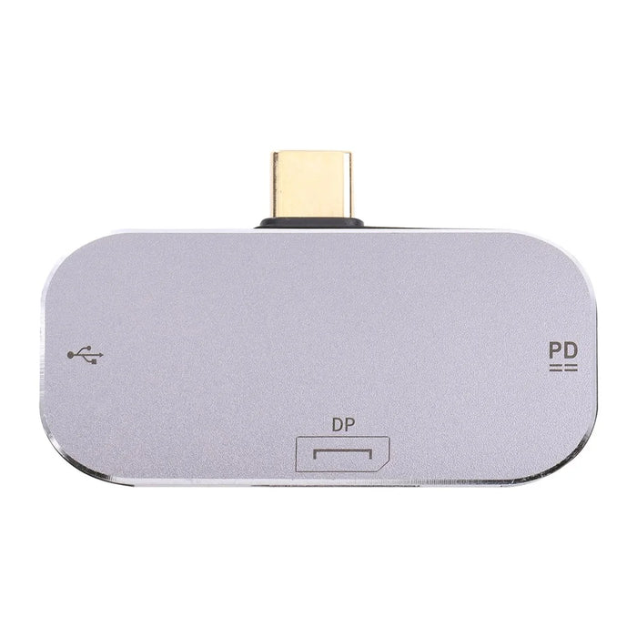 3-in-1 Type-C Male to Dual Type-C+DP Female Converter Fast Charging Data Transmission Adapter - 2