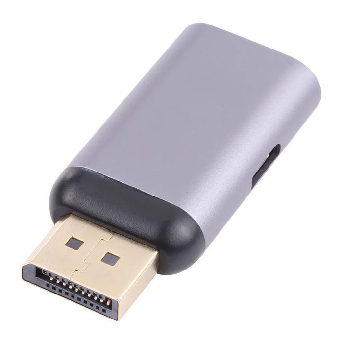 Portable 2-in-1 4K 60Hz DP Male to Type-C Charging + Type-C Female Adapter - 2
