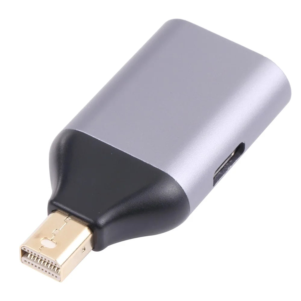 Portable 2-in-1 4K 60Hz Mini DP Male to Type-C Charging + Type-C Female Adapter Converter - 2