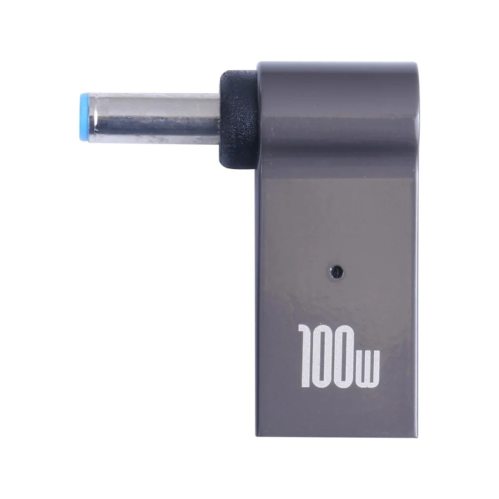 100W Type-C Female to DC 4.5x3.0mm Male Laptop Charging Converter Plug Charge Cable Adapter for HP - 2