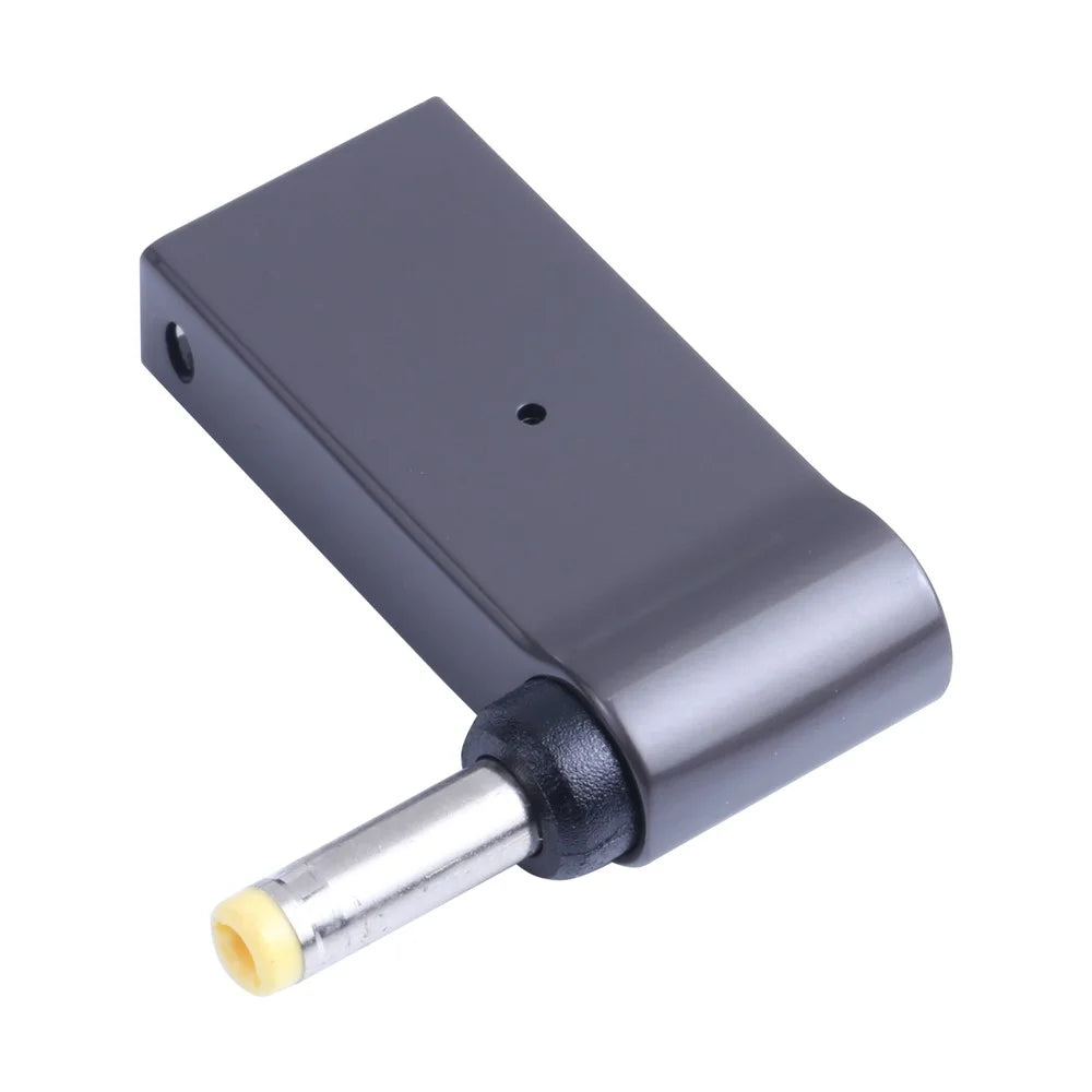 100W Type-C Female to DC 4.0x1.7mm Male Right Angle Laptop Charging Converter Plug Adapter for Lenovo - 1