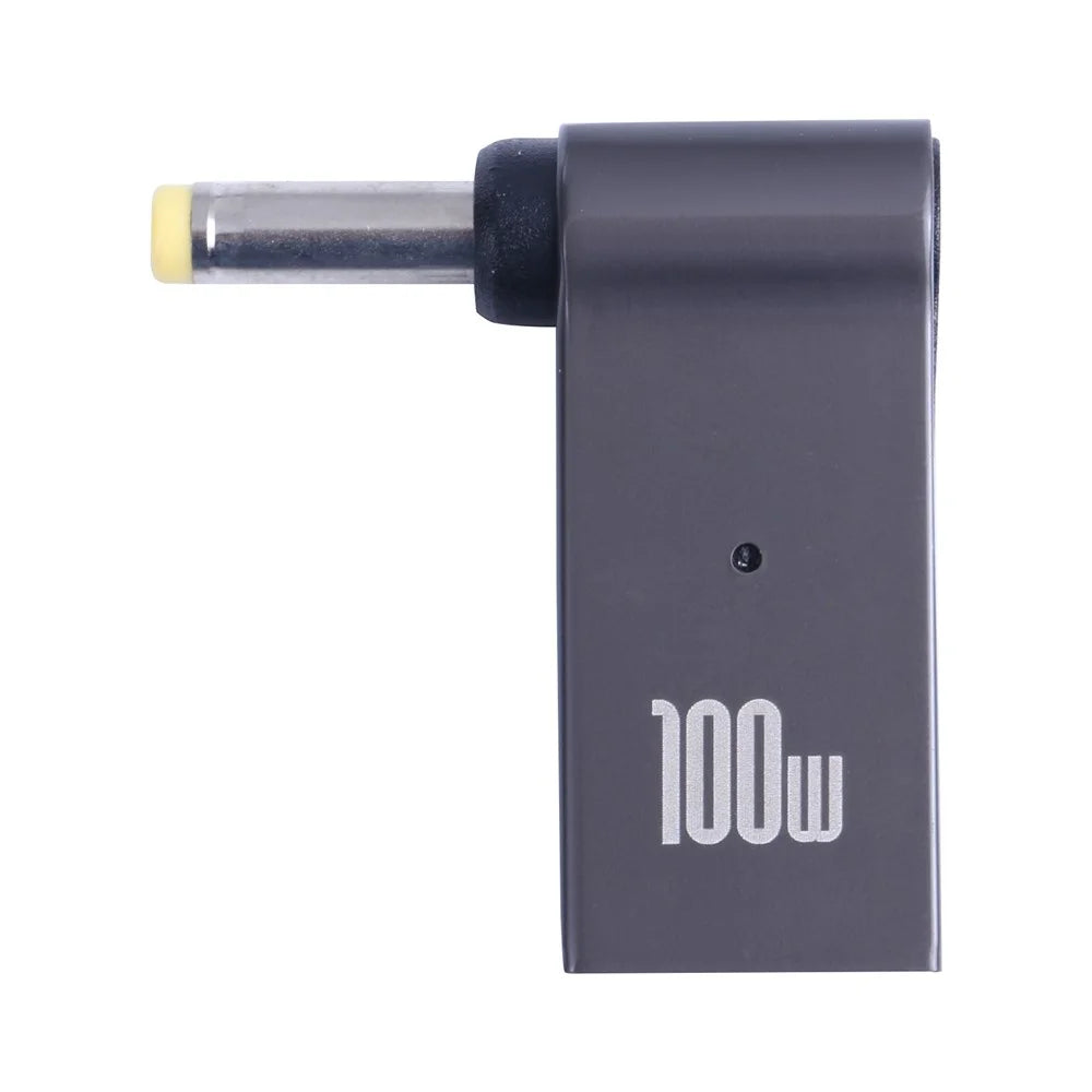 100W Type-C Female to DC 4.0x1.7mm Male Right Angle Laptop Charging Converter Plug Adapter for Lenovo - 2