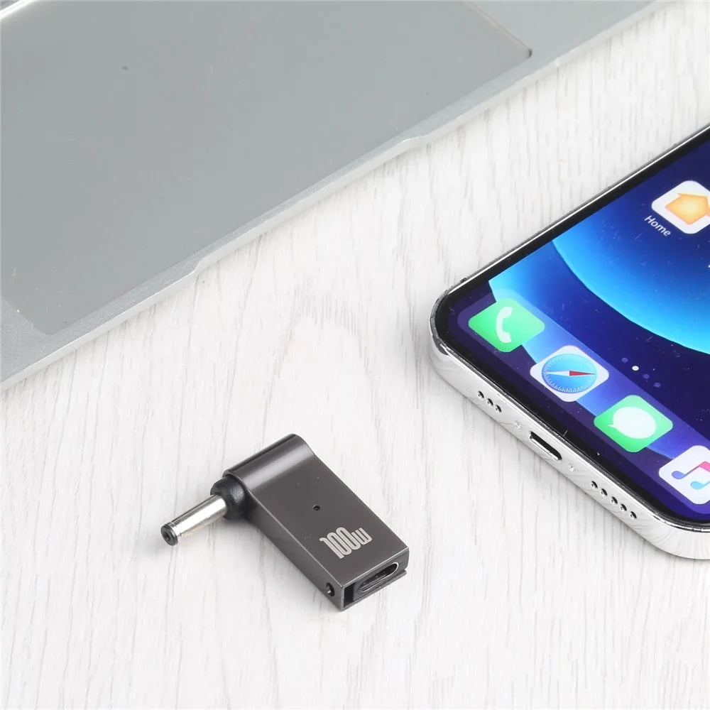 100W Type-C Female to DC 4.0x1.35mm Male Charging Converter Adapter for Asus Laptop - 3