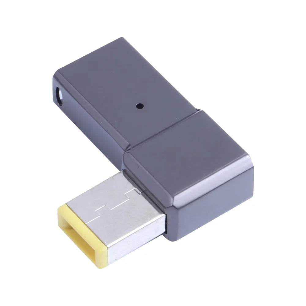 100W Type-C Female to Square Male Laptop Charging Converter Plug Charge Cable Adapter for Lenovo - 1