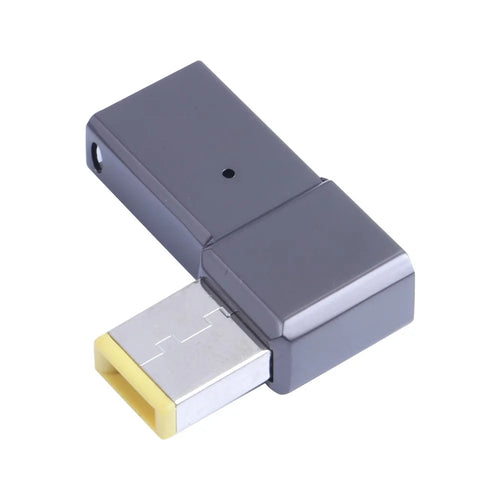 100W Type-C Female to Square Male Laptop Charging Converter Plug Charge Cable Adapter for Lenovo - 1