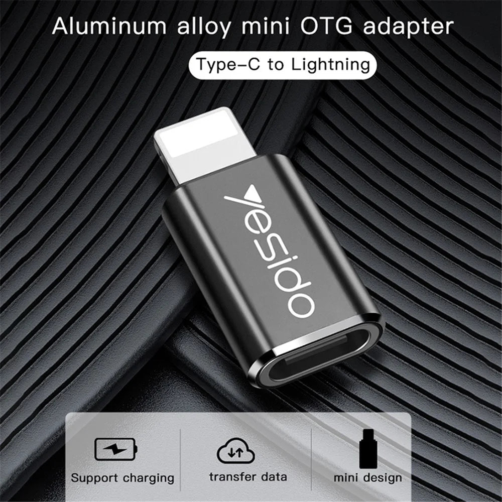 YESIDO GS03 Type-C to iP OTG Fast Charging Data Transmission Connector Adapter - 2