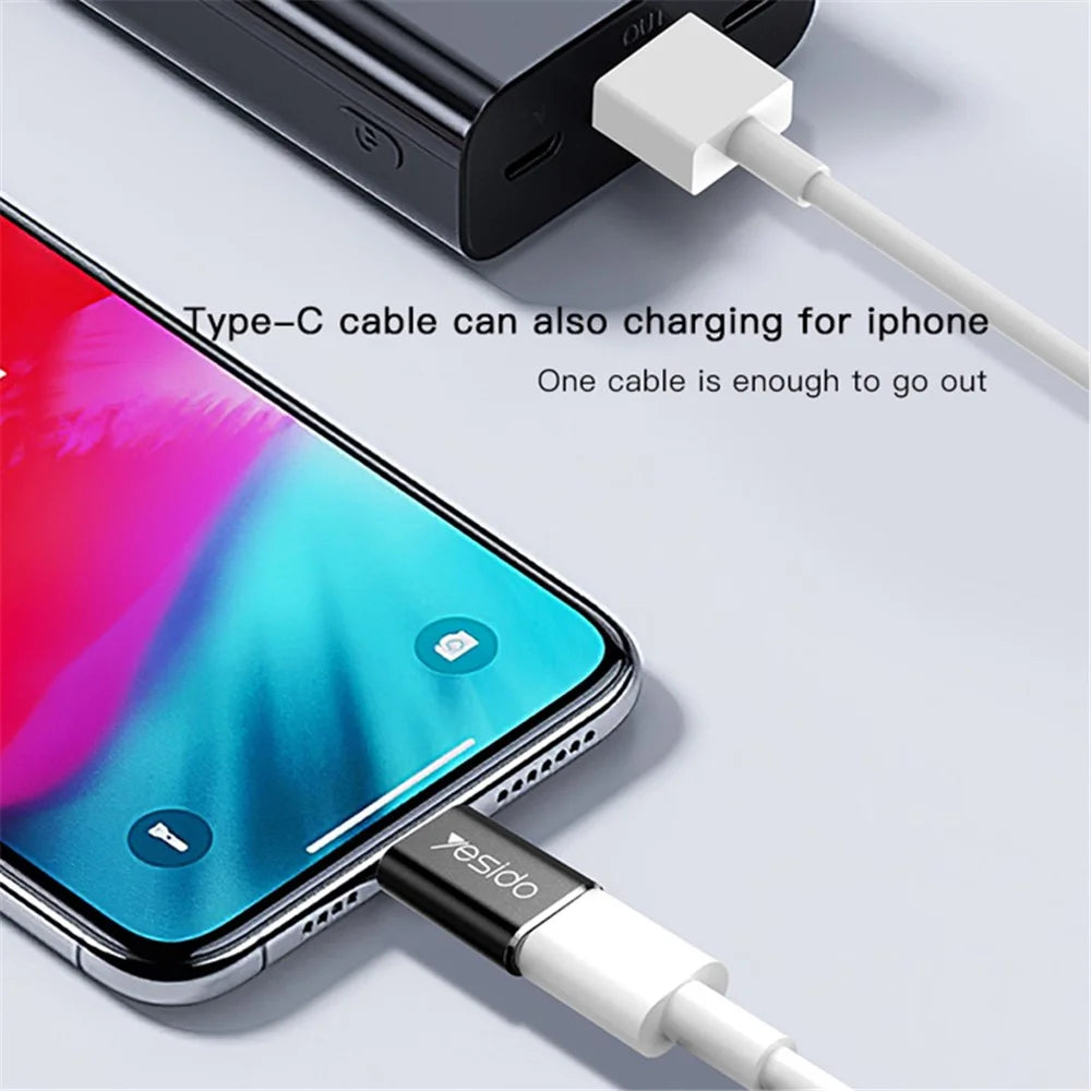 YESIDO GS03 Type-C to iP OTG Fast Charging Data Transmission Connector Adapter - 3