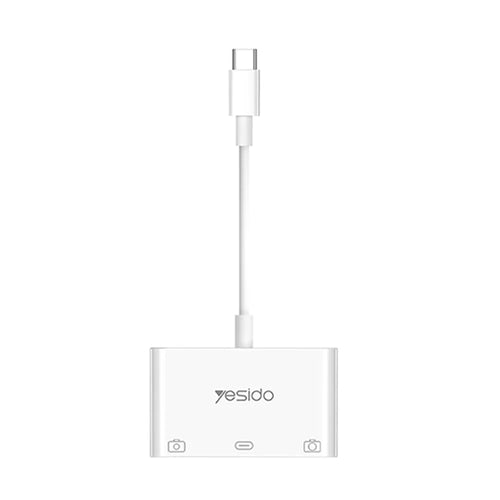 YESIDO GS17 Type-C to USB Converter with PD Fast Charging Port USB 3.0 OTG Adapter for U-Disk Mouse Keyboard - 1