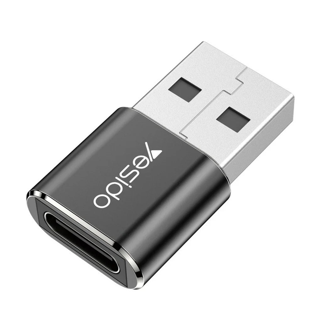 YESIDO GS09 USB Male to Type C Female Adapter OTG Connector Converter for MacBook Samsung - 6