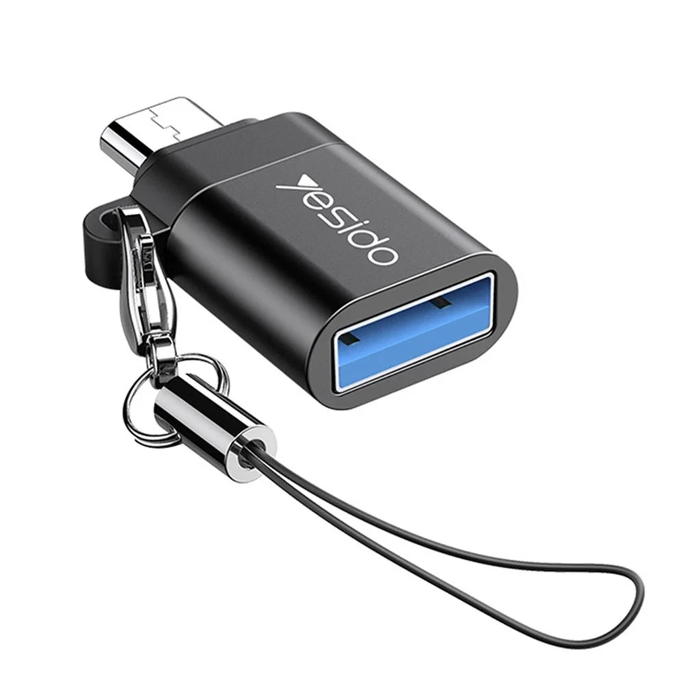 YESIDO GS07 Portable Micro USB to USB OTG Adapter with Keychain for Android Phone Tablet - 1
