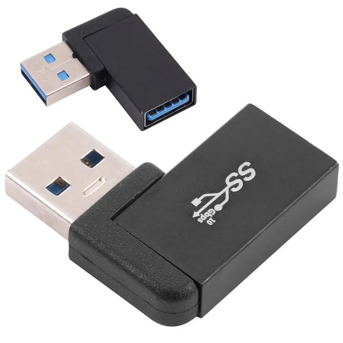 USB Female to USB Male Right Angle Data Fast Transfer Charging Adapter Converter - 1