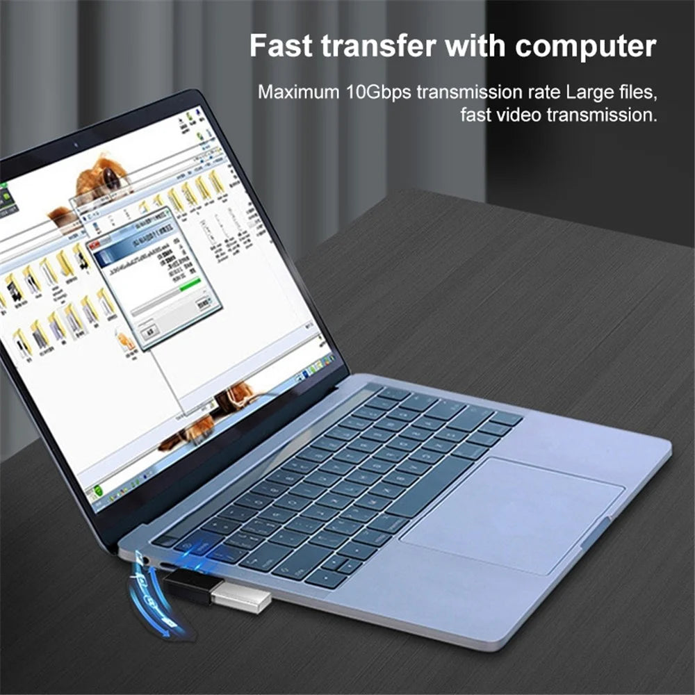 USB Female to USB Male Right Angle Data Fast Transfer Charging Adapter Converter - 4