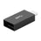 Portable USB-C Male to USB-A Female OTG Connector Adapter - Grey - 1