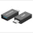 Portable USB-C Male to USB-A Female OTG Connector Adapter - Grey - 3