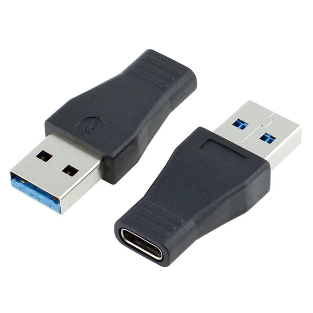 USB 3.1 Type C Female to USB 3.0 A Male OTG Adapter Nickel-Plated Sync Data Converter Connector - 1