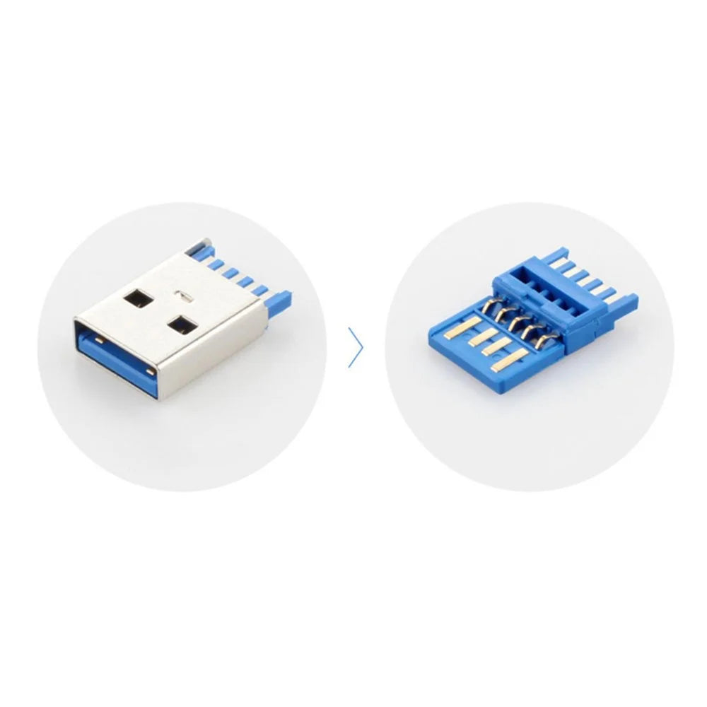 USB 3.1 Type C Female to USB 3.0 A Male OTG Adapter Nickel-Plated Sync Data Converter Connector - 4