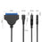 USB-C to 22-pin SATA Adapter Converter High-Speed Data Transfer Cable for 2.5 inch HDD SSD - Black - 6