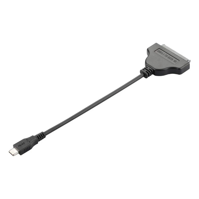 USB-C to 22-pin SATA Adapter Converter High-Speed Data Transfer Cable for 2.5 inch HDD SSD - Black - 7