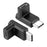 USB3.1 Type-C Male to Female 90 Degree Elbow Adapter High-Speed Data Sync Converter Support PD Fast Charge - 1