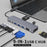 YSTC9048 9 in 1 Multi-port USB C Hub Portable High-speed Data Sync Converter USB C to USB3.0 TF SD Adapter Support HD  VGA - 2