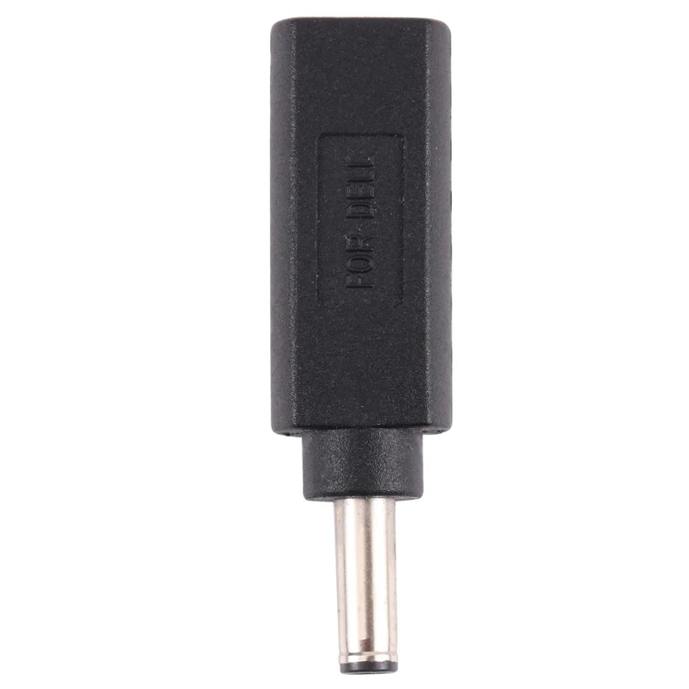 Type-C Female to 4.5 x 3.0mm Male Power Adapter Portable Mini Converter for Dell - 3
