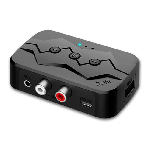 M23 NFC 2-in-1 Bluetooth-compatible 5.0 Receiver Transmitter RCA AUX Audio Adapter Support U-disk TF Card - 1