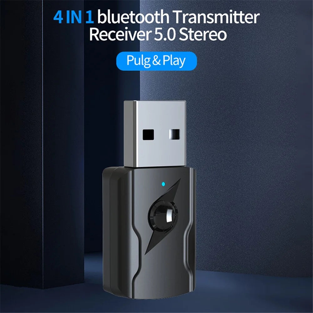 M135 Bluetooth-compatible 5.0 Transmitter Stereo Music Receiver USB Dual Output Bluetooth-compatible Adapter Computer Audio Adapter - 2