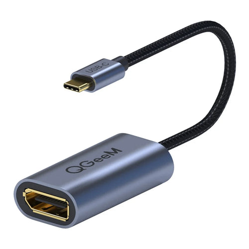 QGEEM QG-UA06 USB C to DP Female 4K/60Hz Thunderbolt3 to Displayport Cable Adapter - 1